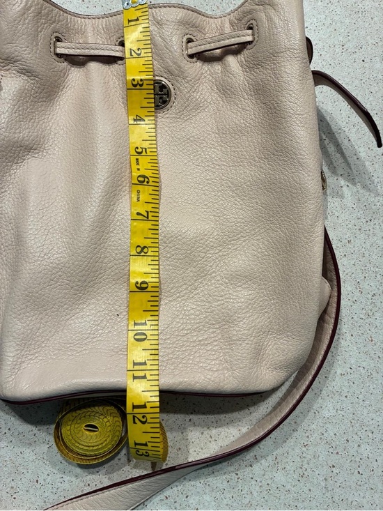 Tory Burch Soft Leather Drawstring Crossbody Bucket Bag main image 6